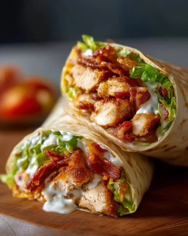 Crispy Chicken Beef Beef Bacon Ranch Wrap