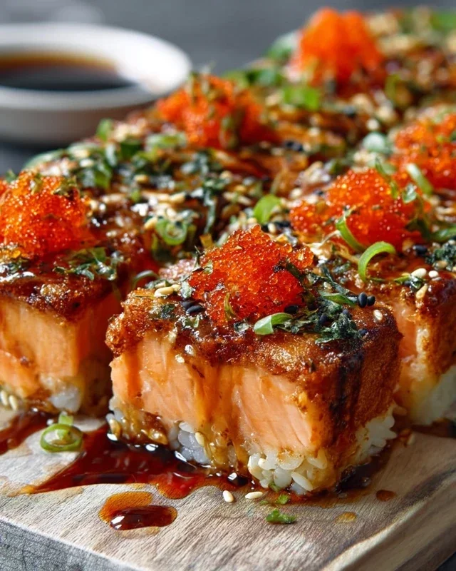 Spicy Salmon Sushi Bake Recipe