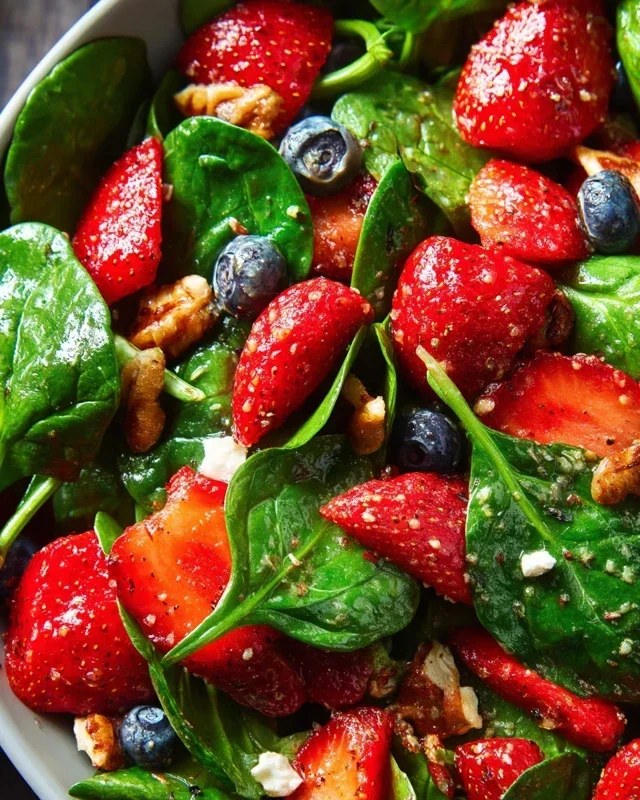 15-Minute Strawberry Spinach Salad