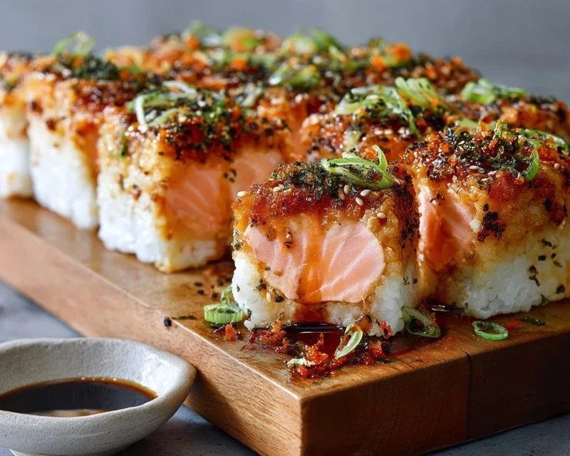 Spicy Salmon Sushi Bake Recipe