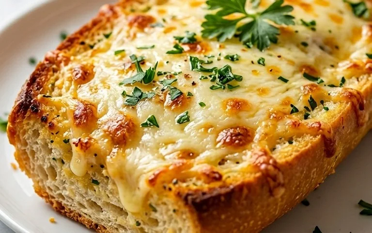 BEST CHEESY GARLIC BREAD RECIPE