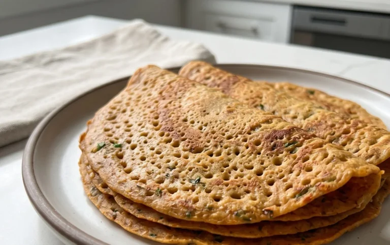 Masoor Dal Chilla | Savory Red Lentil Pancakes