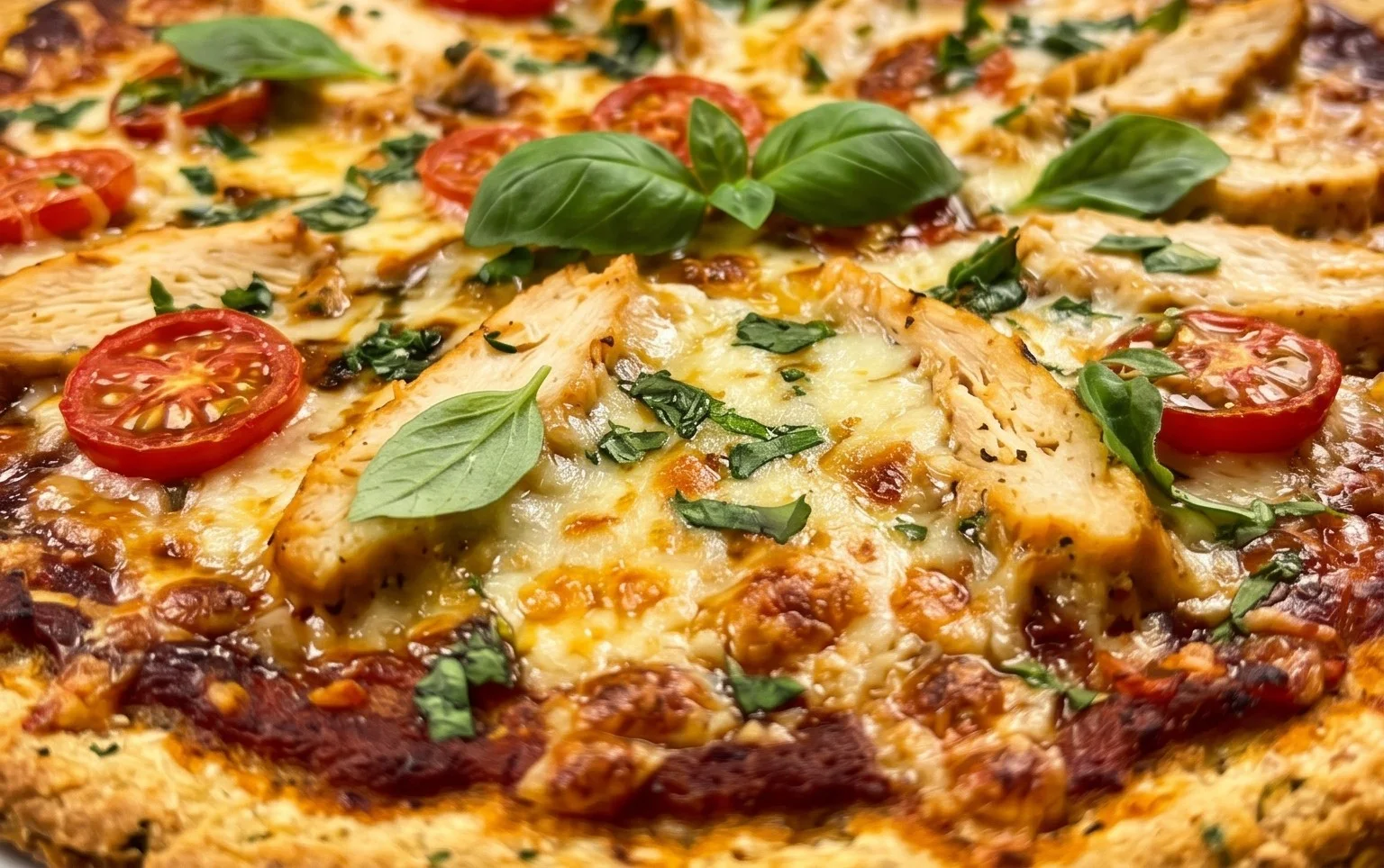 Chicken Crust Pizza (Low Carb + High Protein