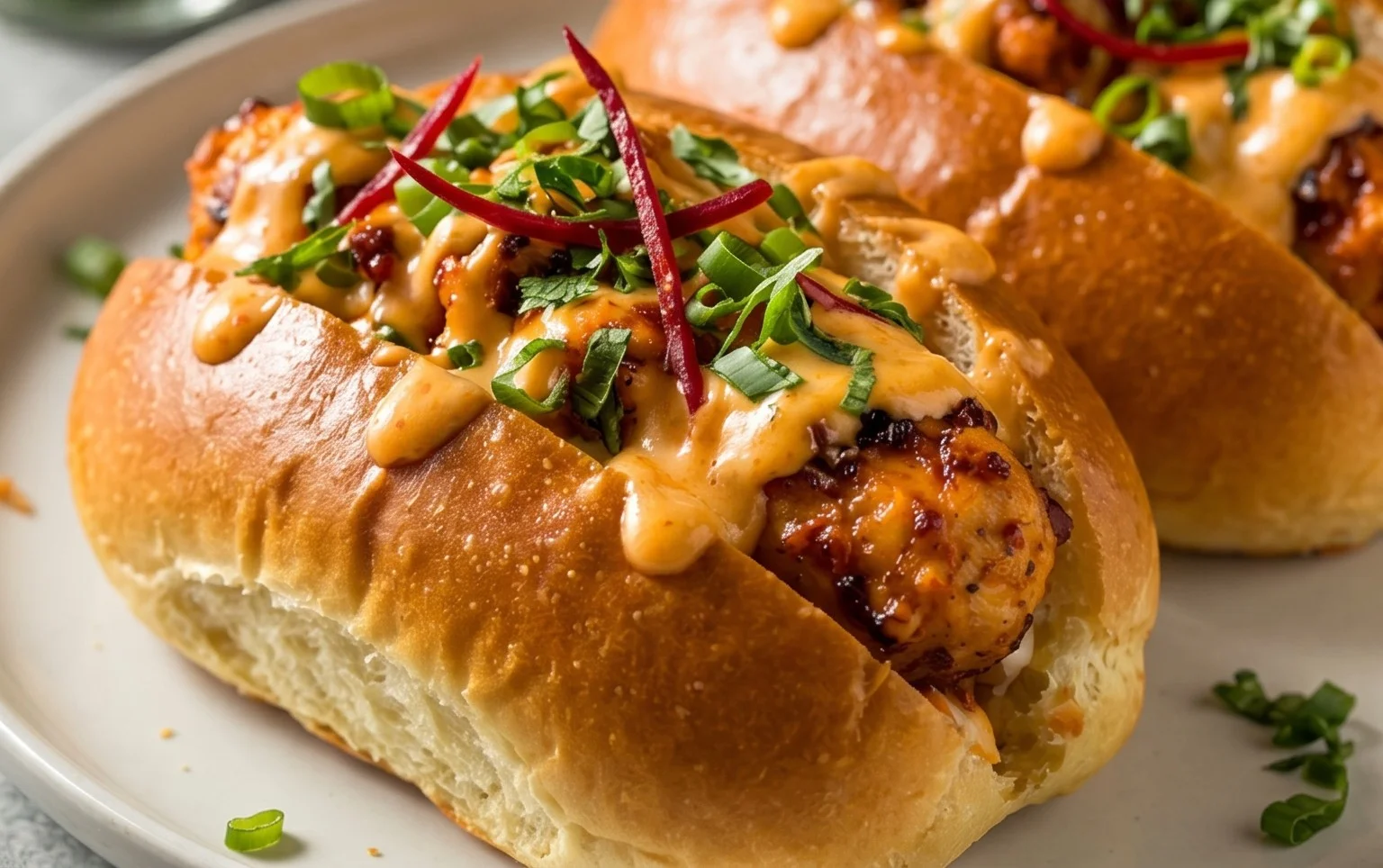 Cheesy Dynamite Chicken Buns