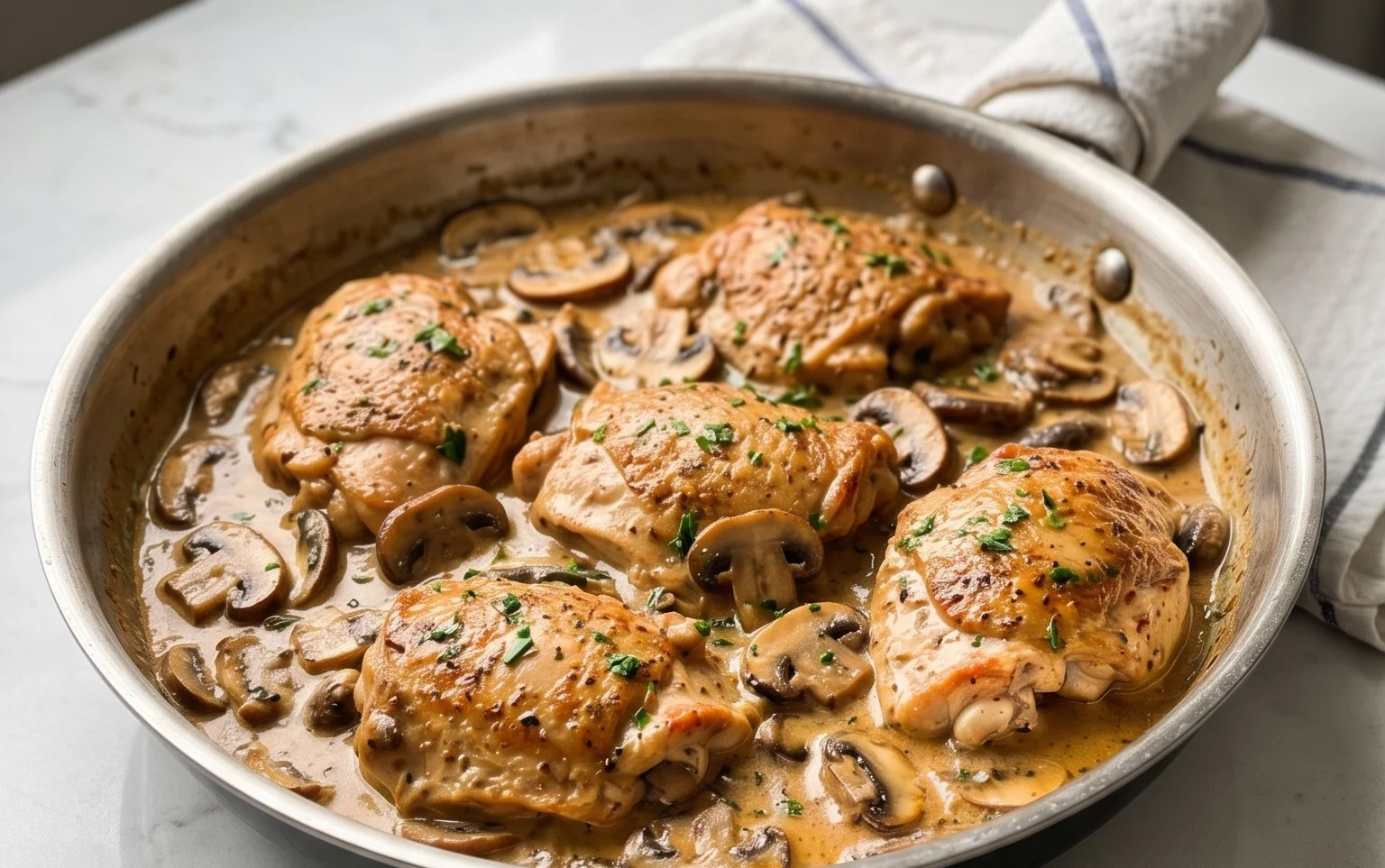 Creamy Mushroom Chicken Recipe
