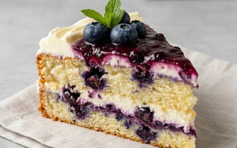 Nova Scotia Blueberry Cream Cake