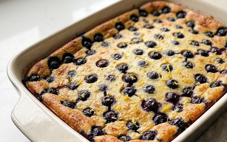 Lemon Blueberry Clafoutis