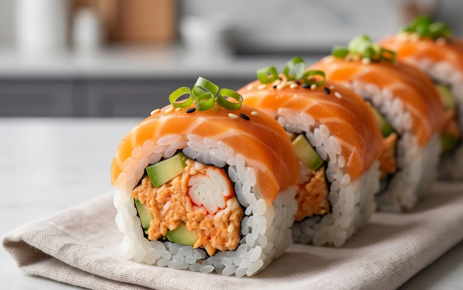 Kani Sushi (Spicy Crab Roll)