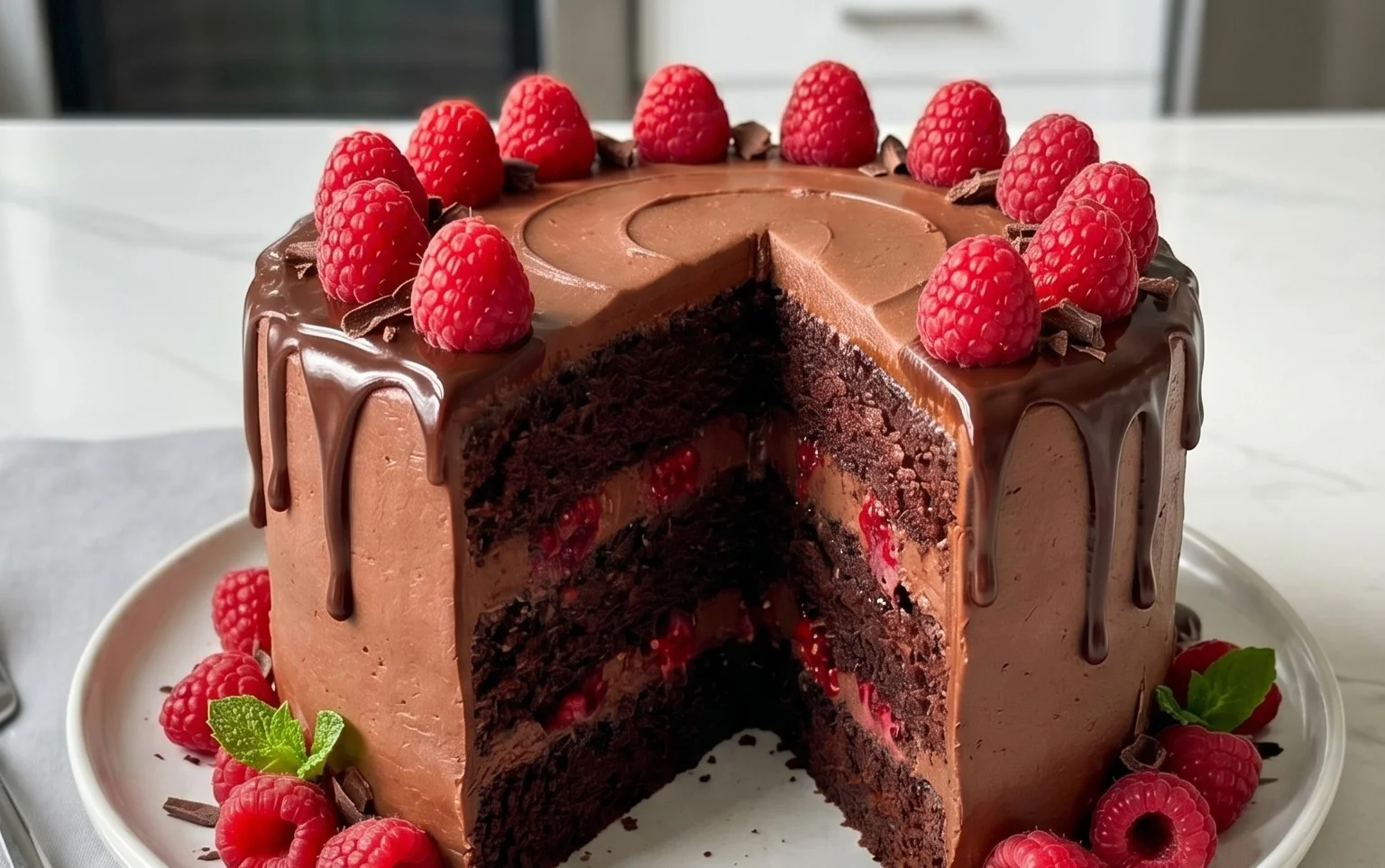 Chocolate Raspberry Cake