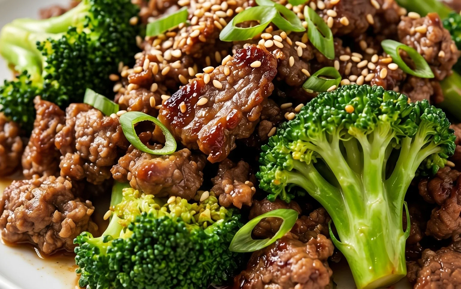 Ground Beef and Broccoli