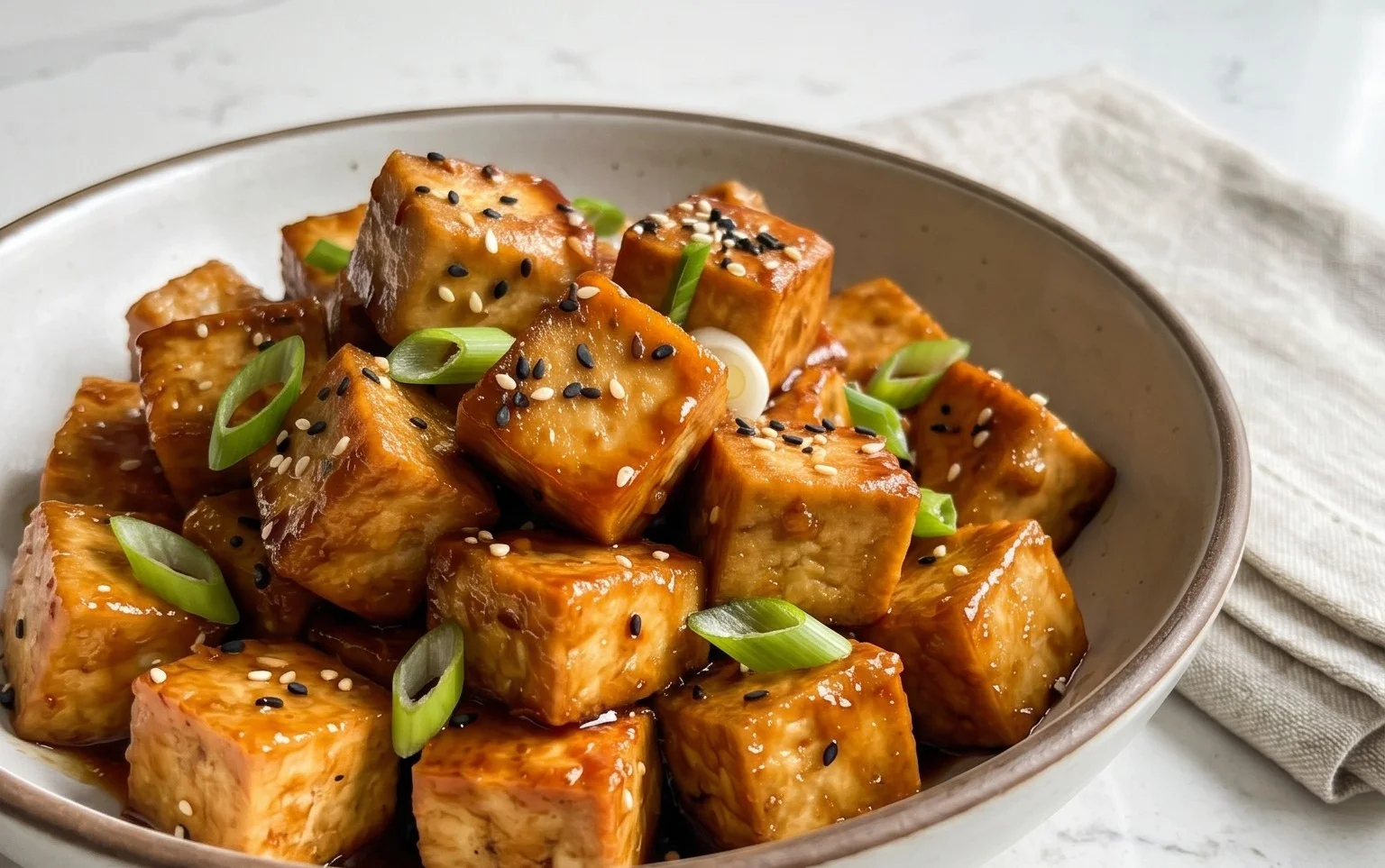 Honey Garlic Tofu
