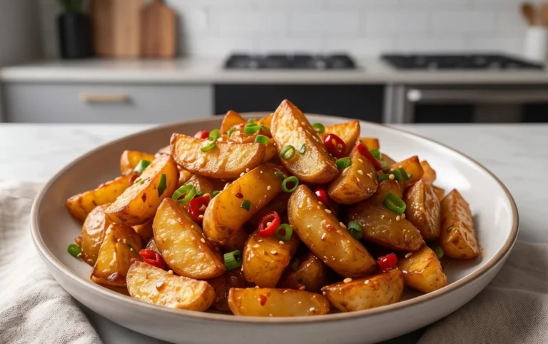 Crispy Honey Chilli Potatoes