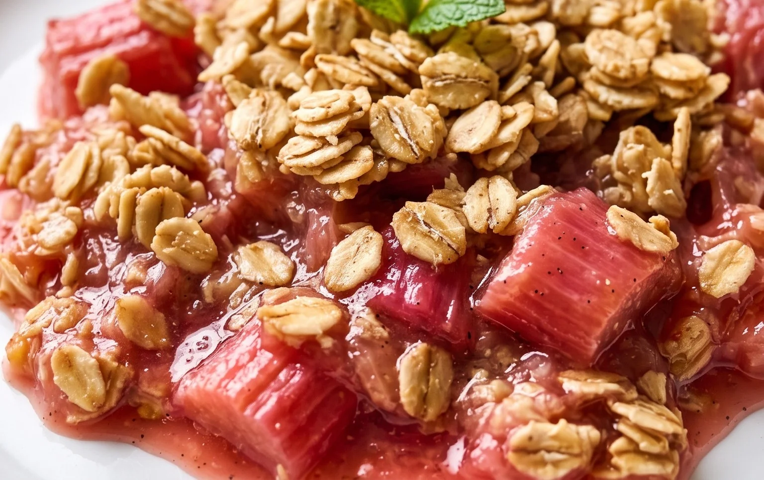 Easy Rhubarb Crisp