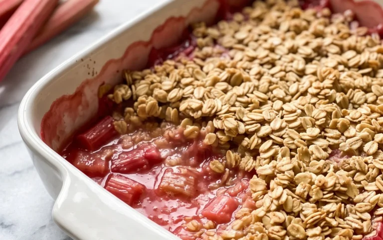 Easy Rhubarb Crisp