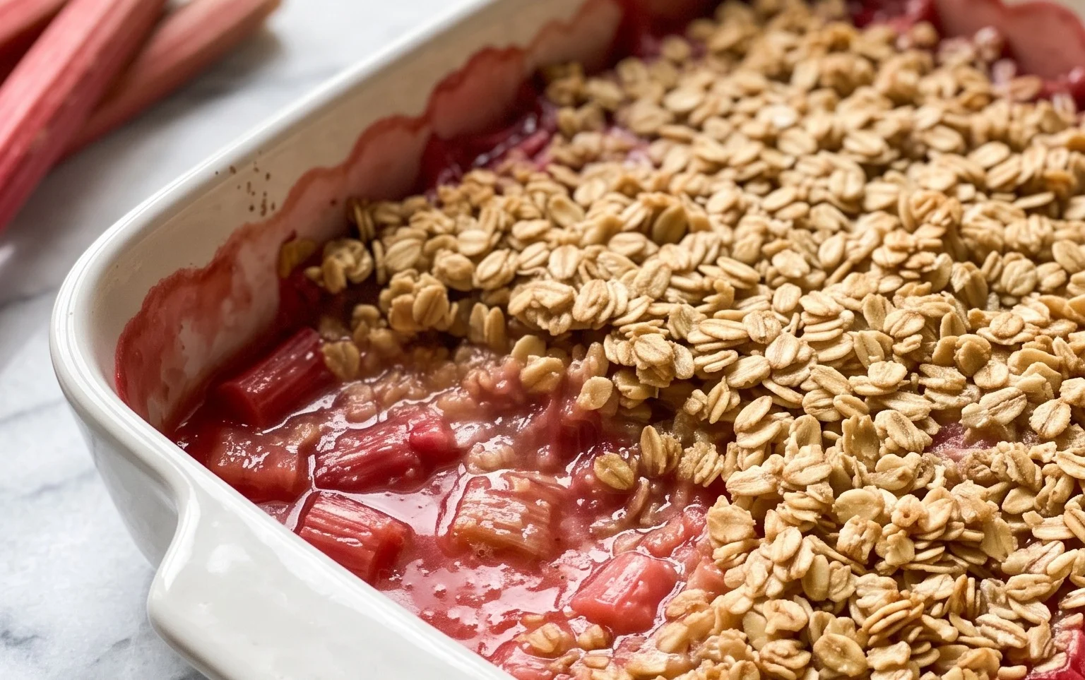 Easy Rhubarb Crisp
