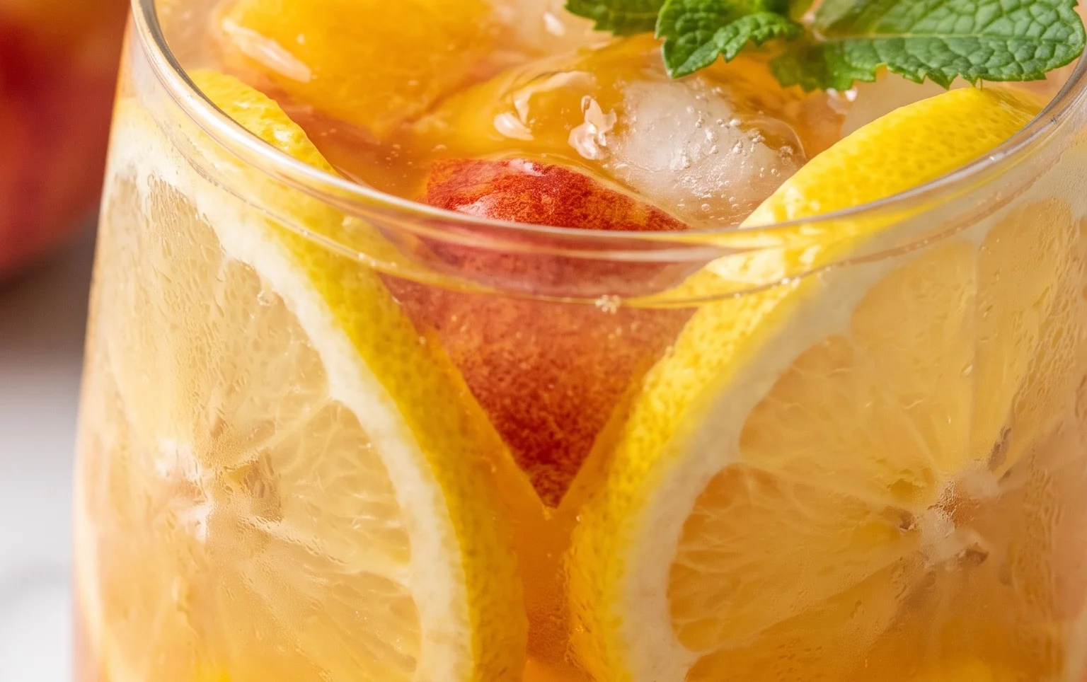 Refreshing Peach Lemonade