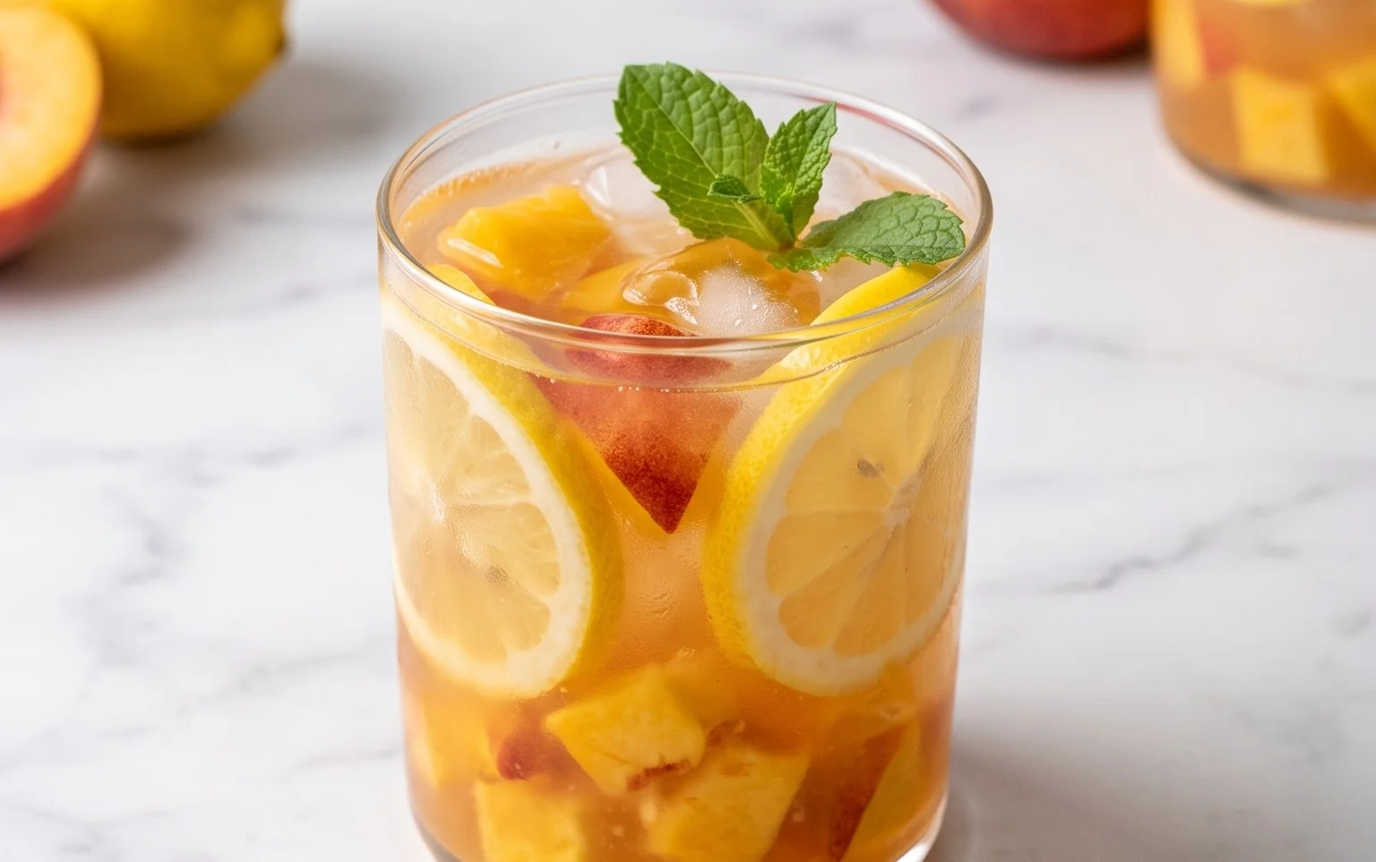 Refreshing Peach Lemonade