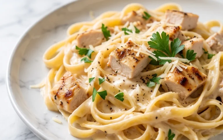 Low Calorie Chicken Alfredo