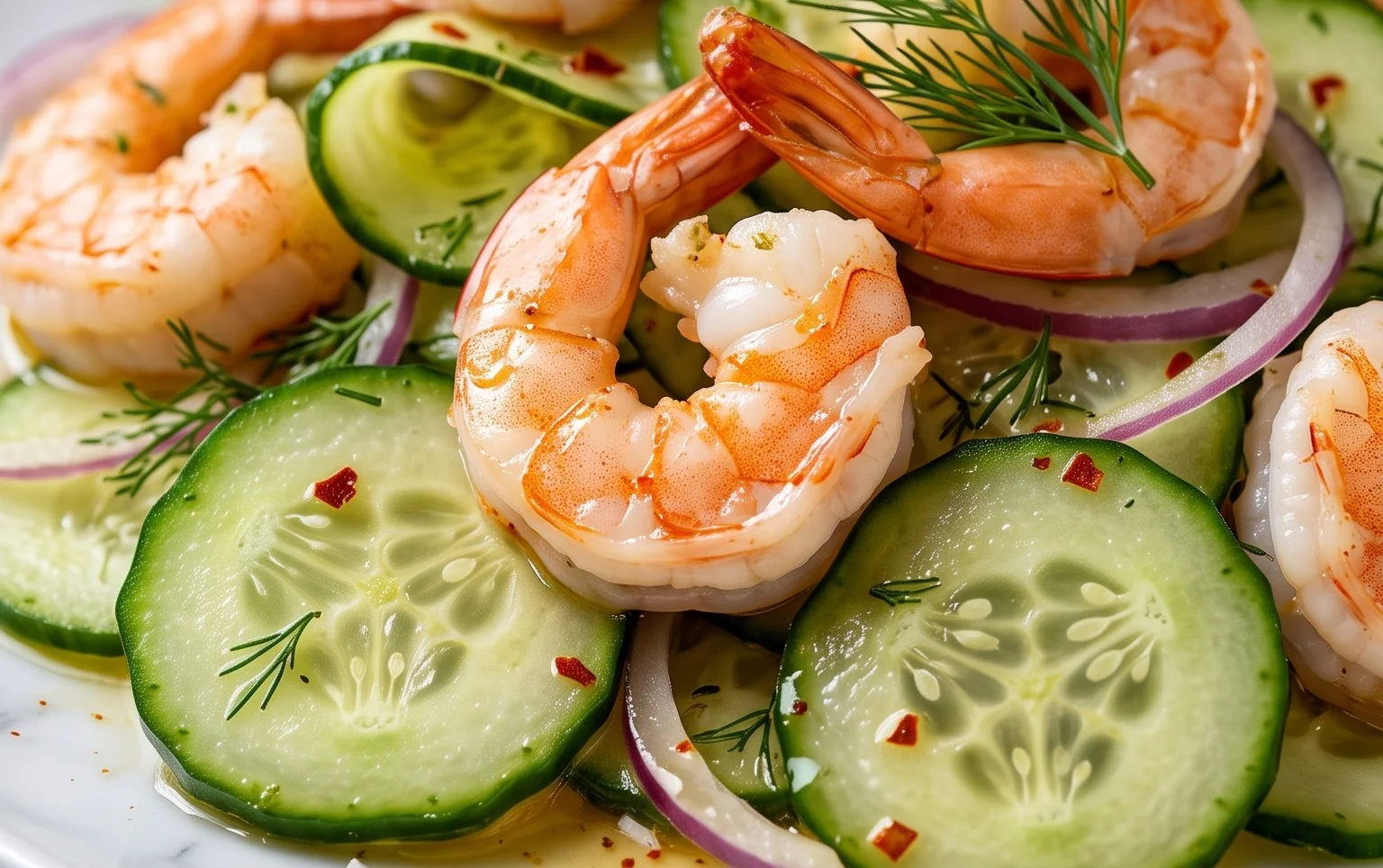 Cucumber Shrimp Salad