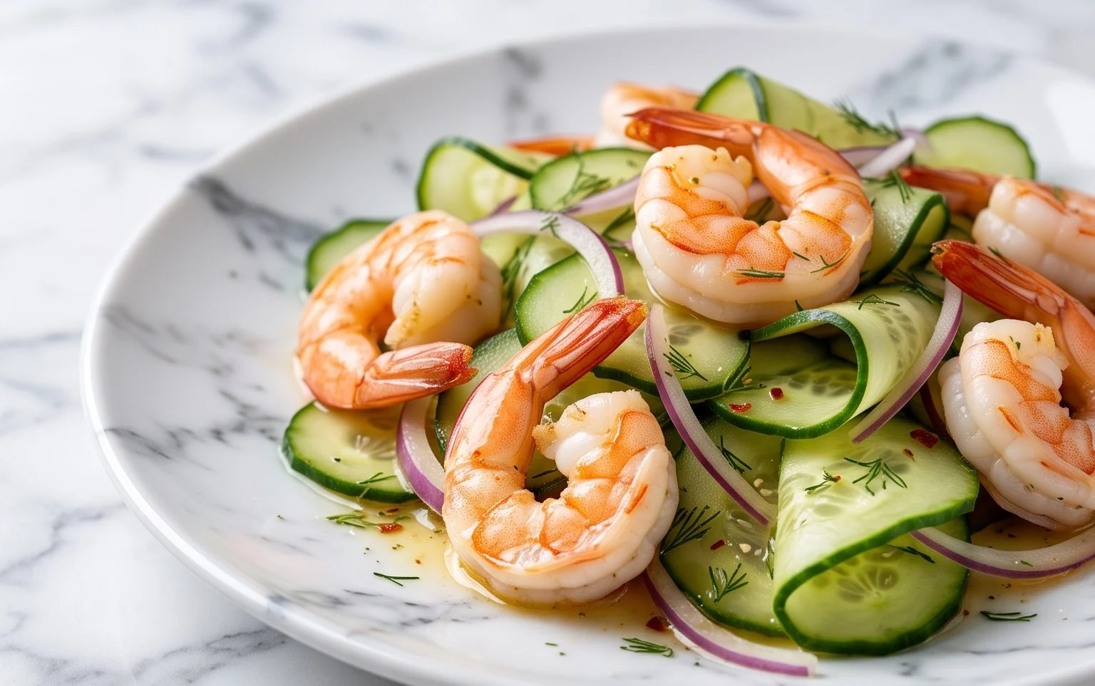 Cucumber Shrimp Salad