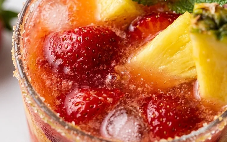 Pineapple Strawberry Agua Fresca