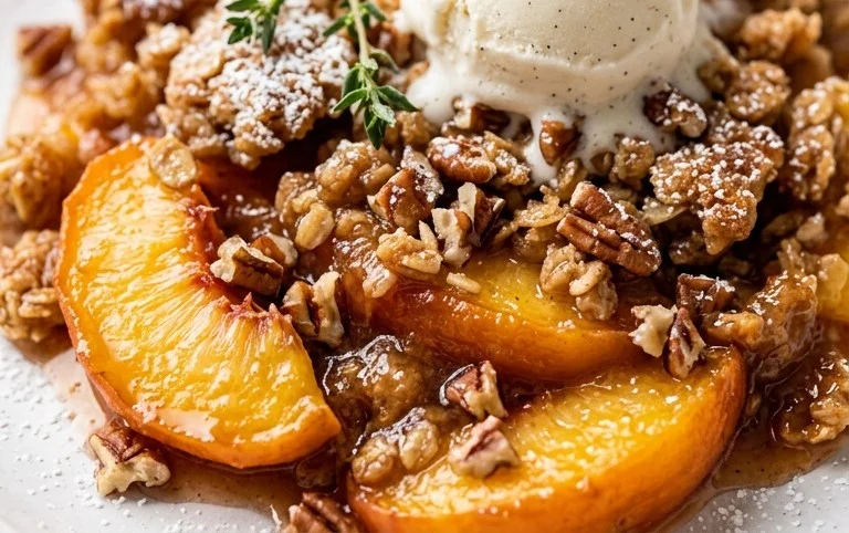 Fresh Peach Crisp Recipe