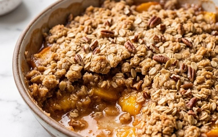 Fresh Peach Crisp Recipe