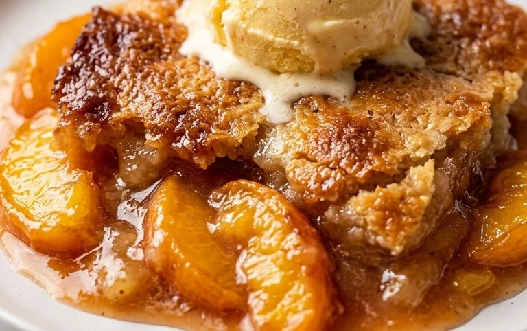 The Easiest Southern Peach Cobbler