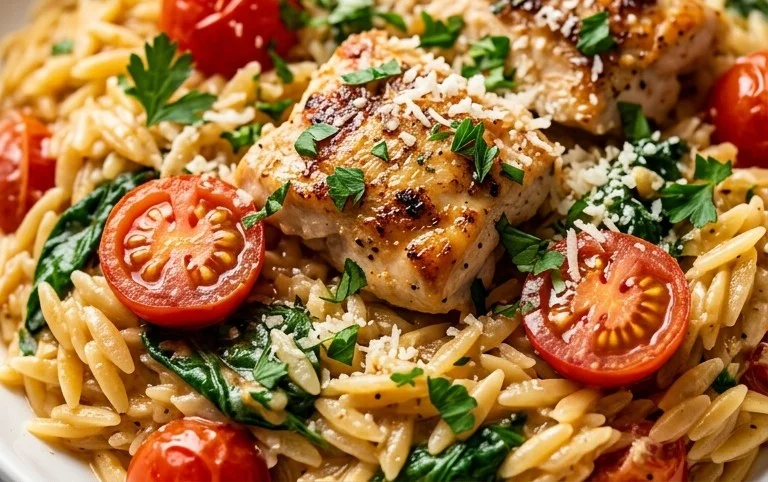Chicken Orzo (30-Minutes, One-Pan)