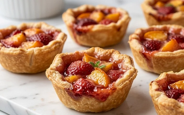 Strawberry Peach Pie Bites