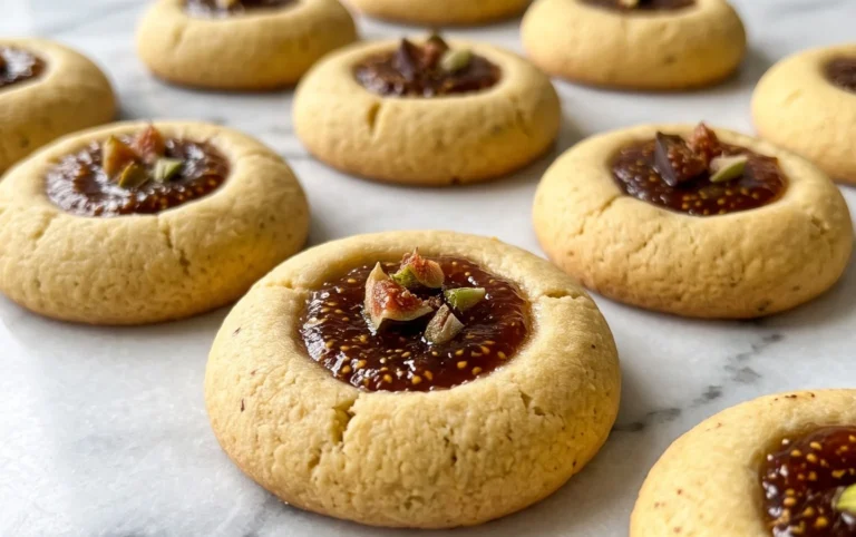 Cardamom Fig Thumbprint Cookies