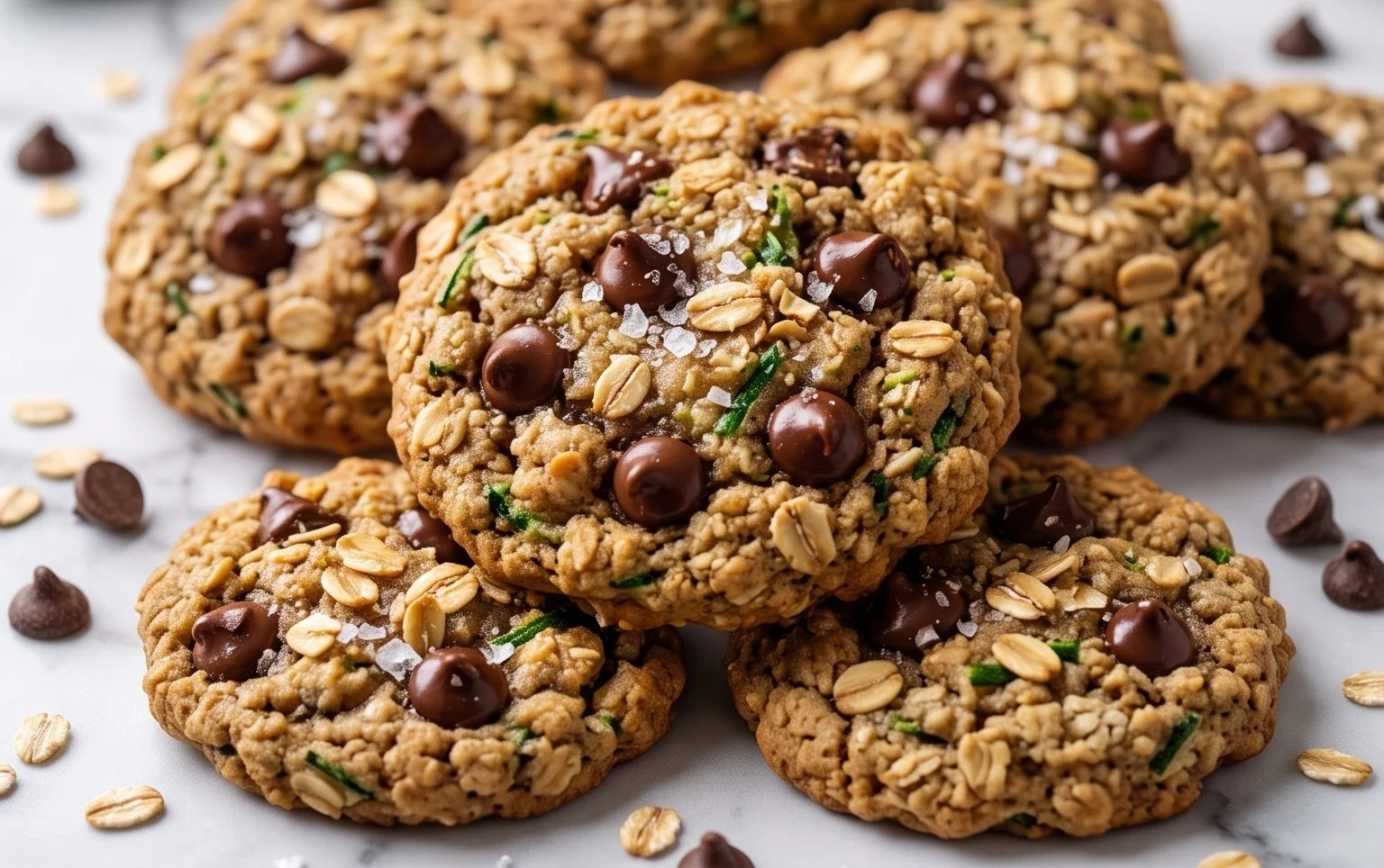 Healthy Zucchini Oatmeal Cookies