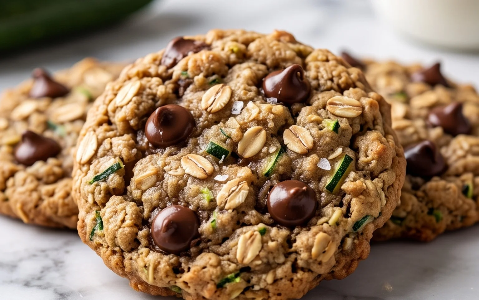 Healthy Zucchini Oatmeal Cookies