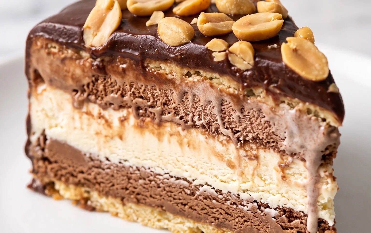 Buster Bar Ice Cream Cake
