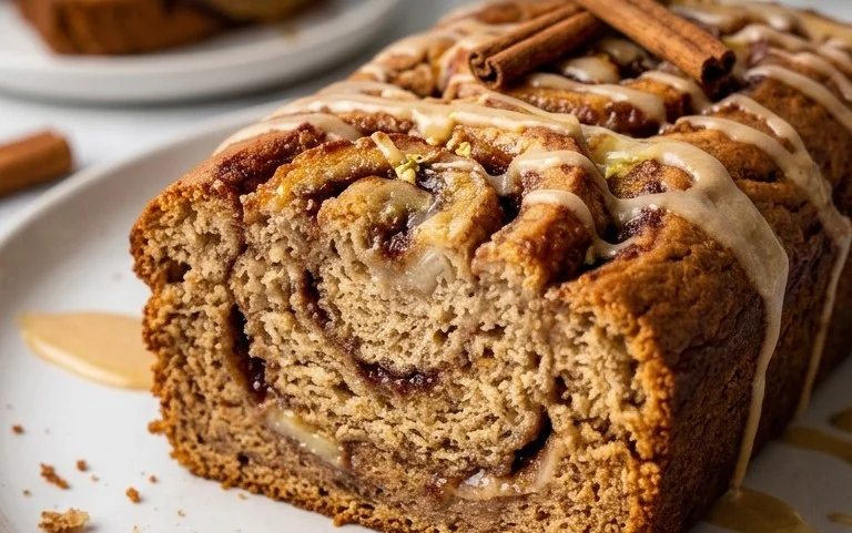 Cinnamon Roll Banana Bread