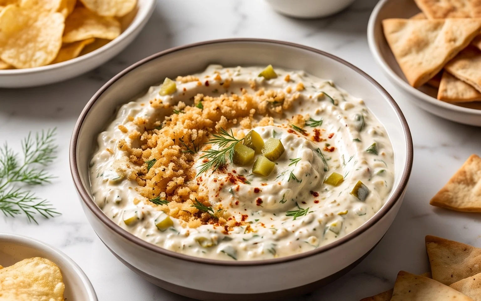 Easy Fried Pickle Dip (Dairy-Free Option)
