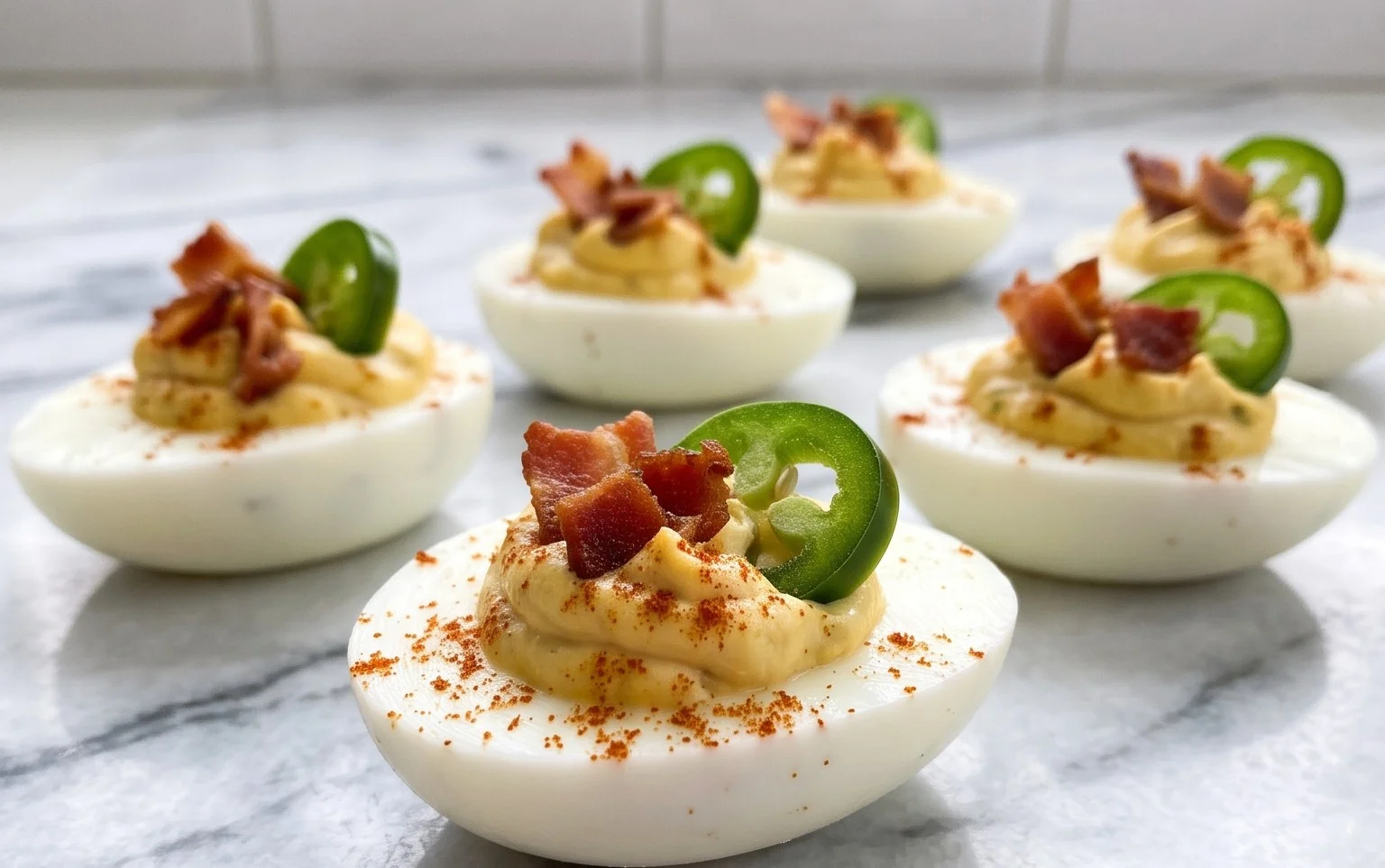 Jalapeno Popper Deviled Eggs