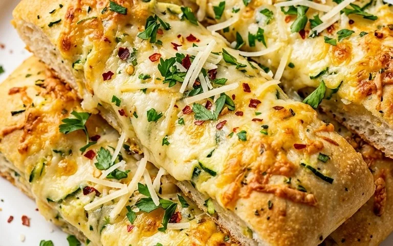 Cheesy Zucchini Breadsticks
