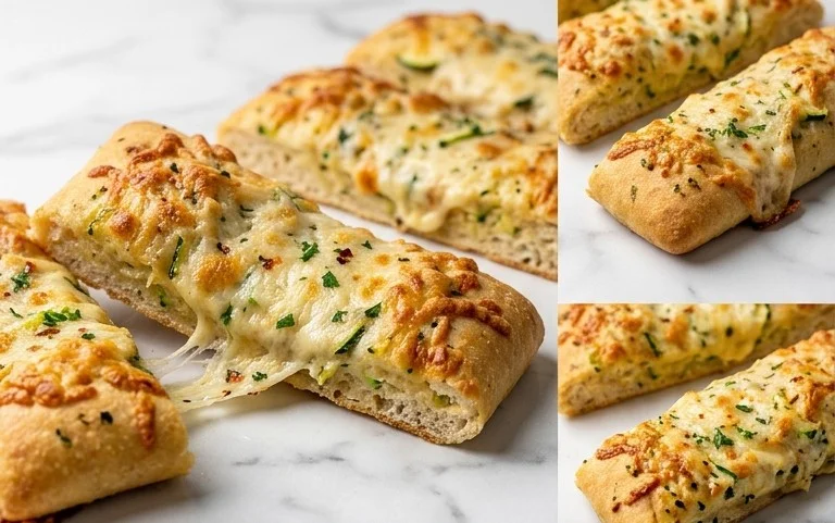 Cheesy Zucchini Breadsticks