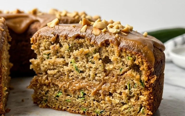 Moist Peanut Butter Zucchini Cake Recipe